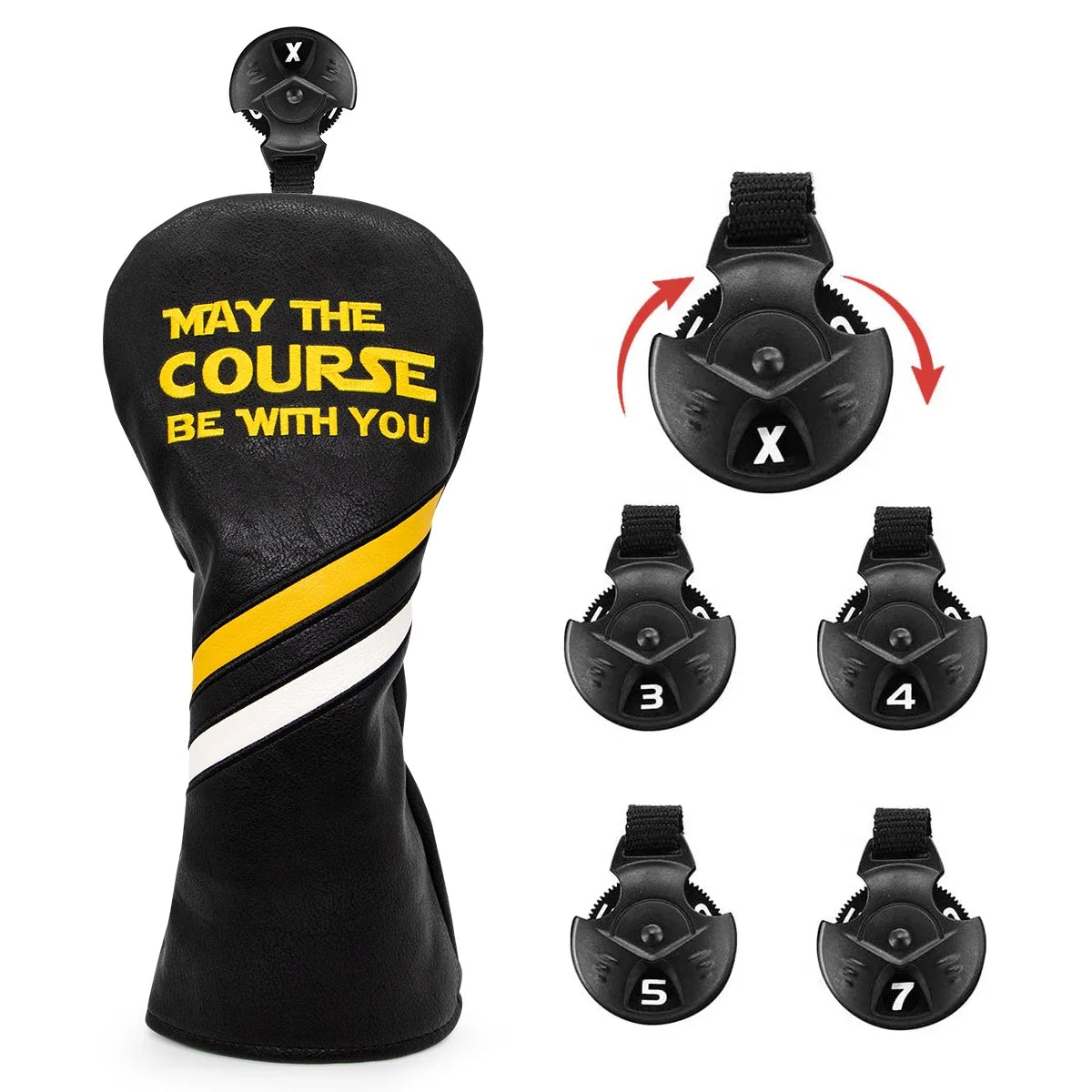 Golf Headcovers Set Premium Leather Driver Fairway Hybrid Covers Star Wars