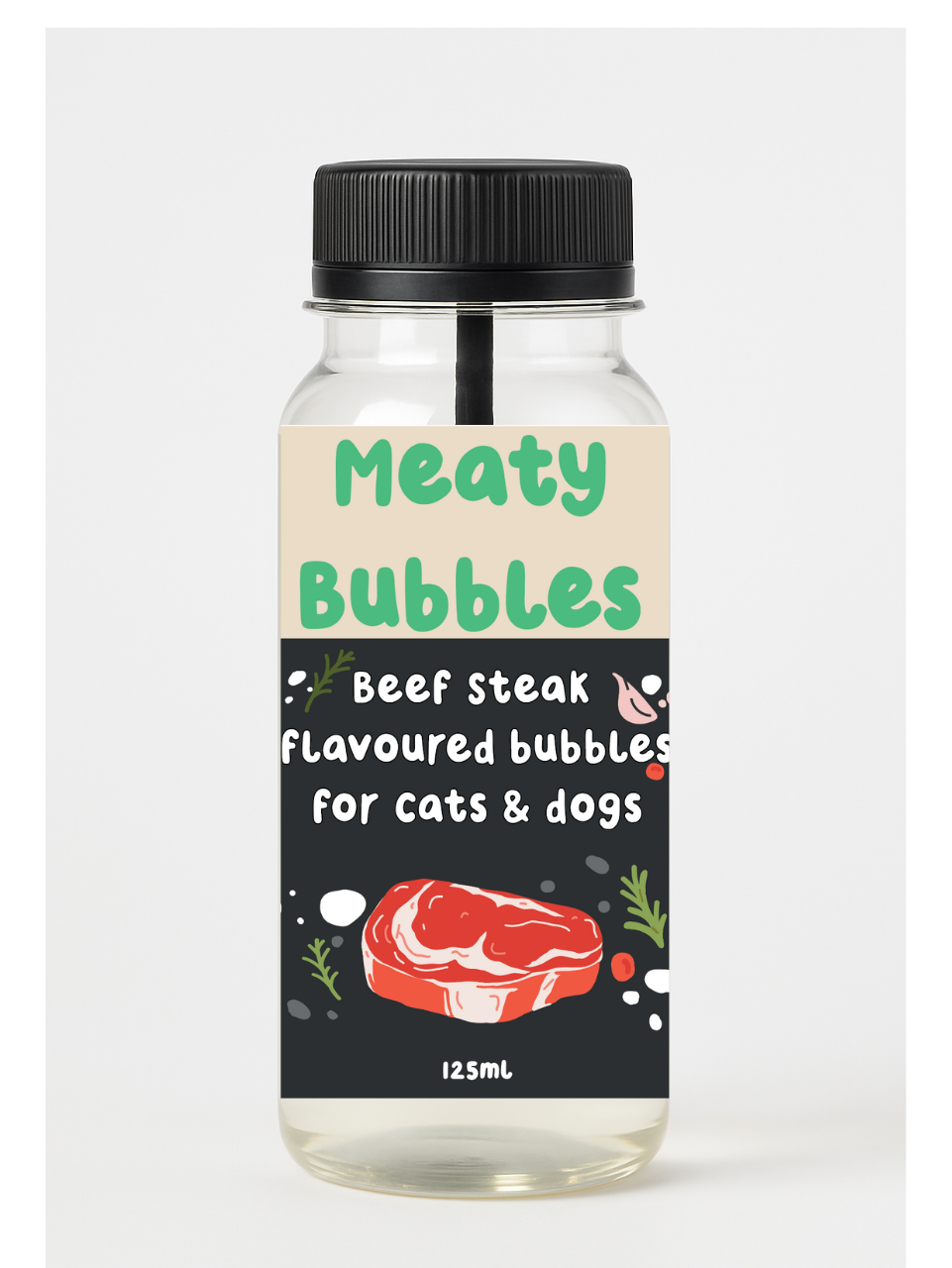 Meaty Bubbles Beef Steak 125ml