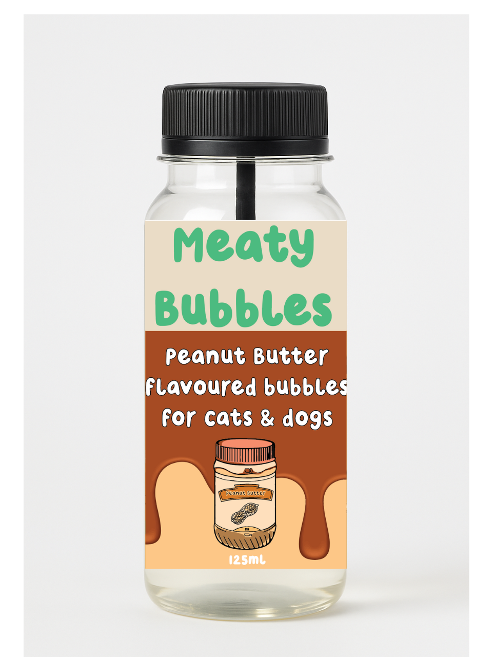 Meaty Bubbles Peanut Butter 125ml