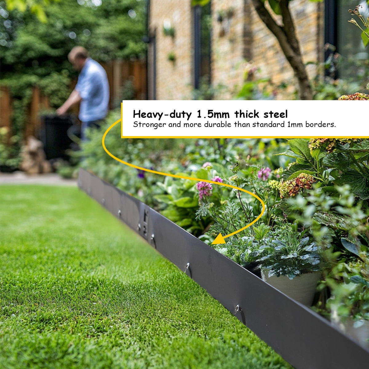 Metal Lawn Edging – Garden Borders, 15cm & 20cm