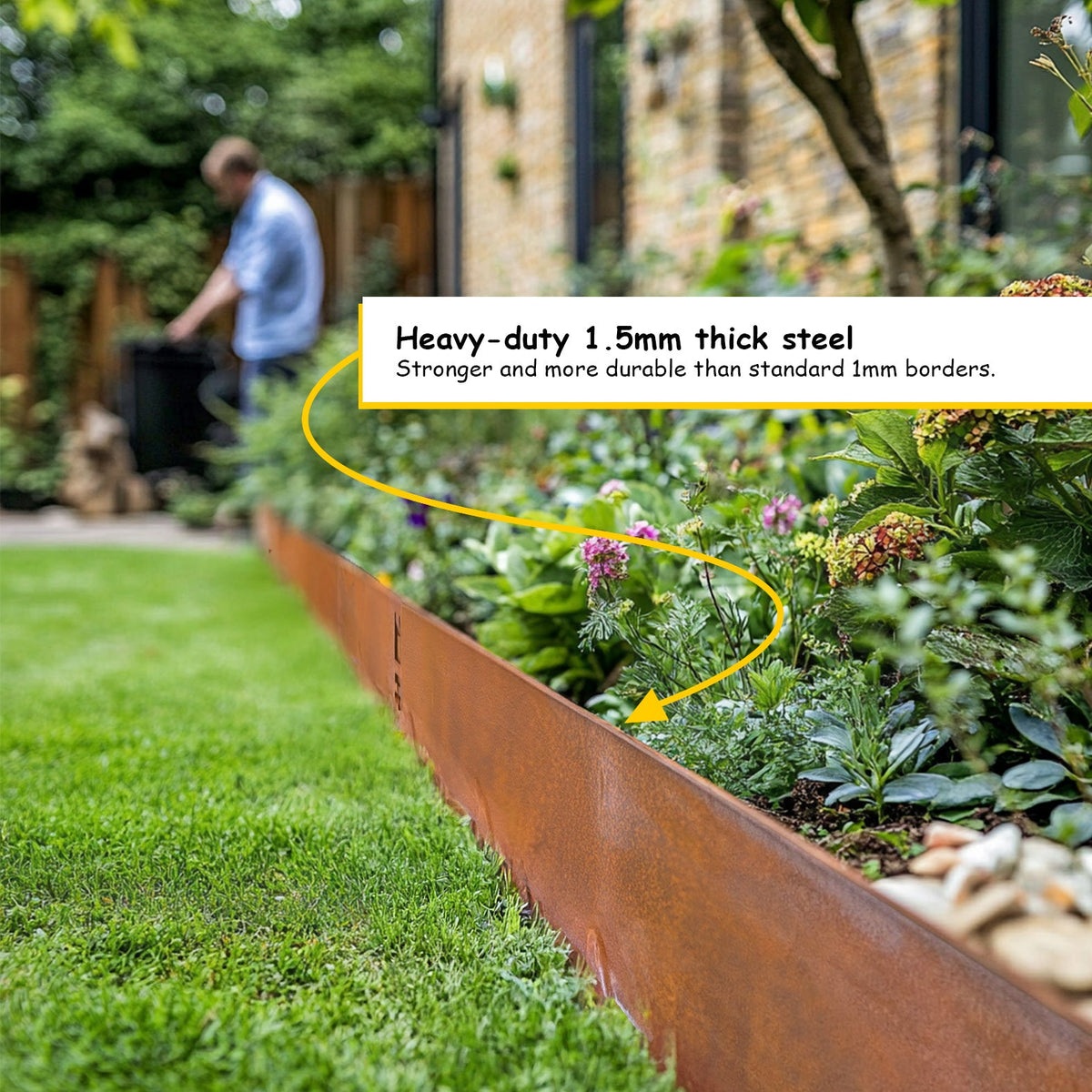 Metal Lawn Edging – Garden Borders, 15cm & 20cm