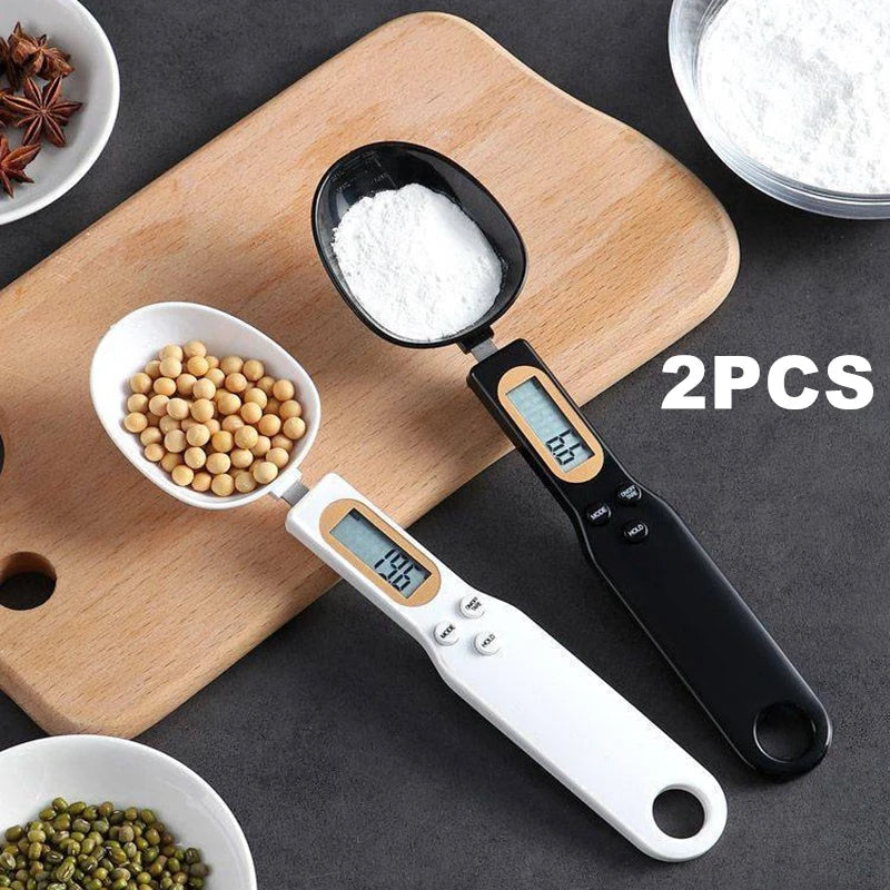 Mini Digital Spoon Scale - LCD Electronic Measuring Spoon for Flour, Milk, Coffee, Precision Kitchen Scale