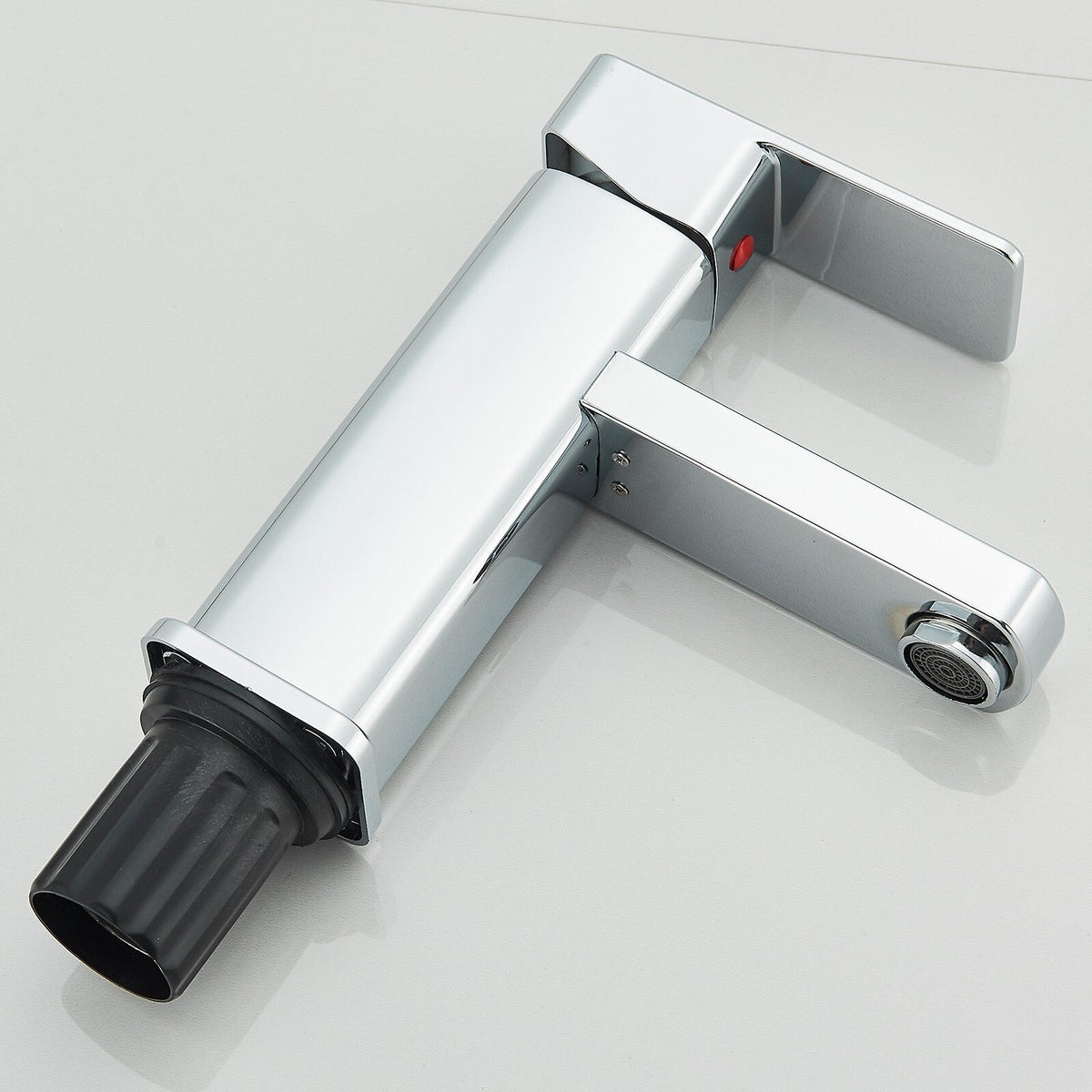 Modern Chrome Basin Mixer Tap Single Lever Taps Bathroom Sink Faucet With Hoses