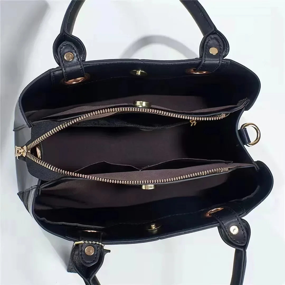 Modern Women’s Handbag Shoulder Crossbody Grid Pattern Hand Bag Large Capacity
