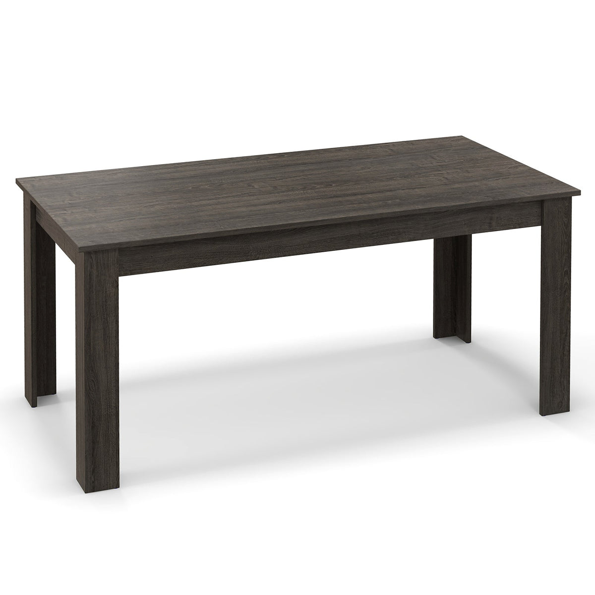 Modern Rectangular Kitchen Table for Breakfast Nook, Kitchen-Black