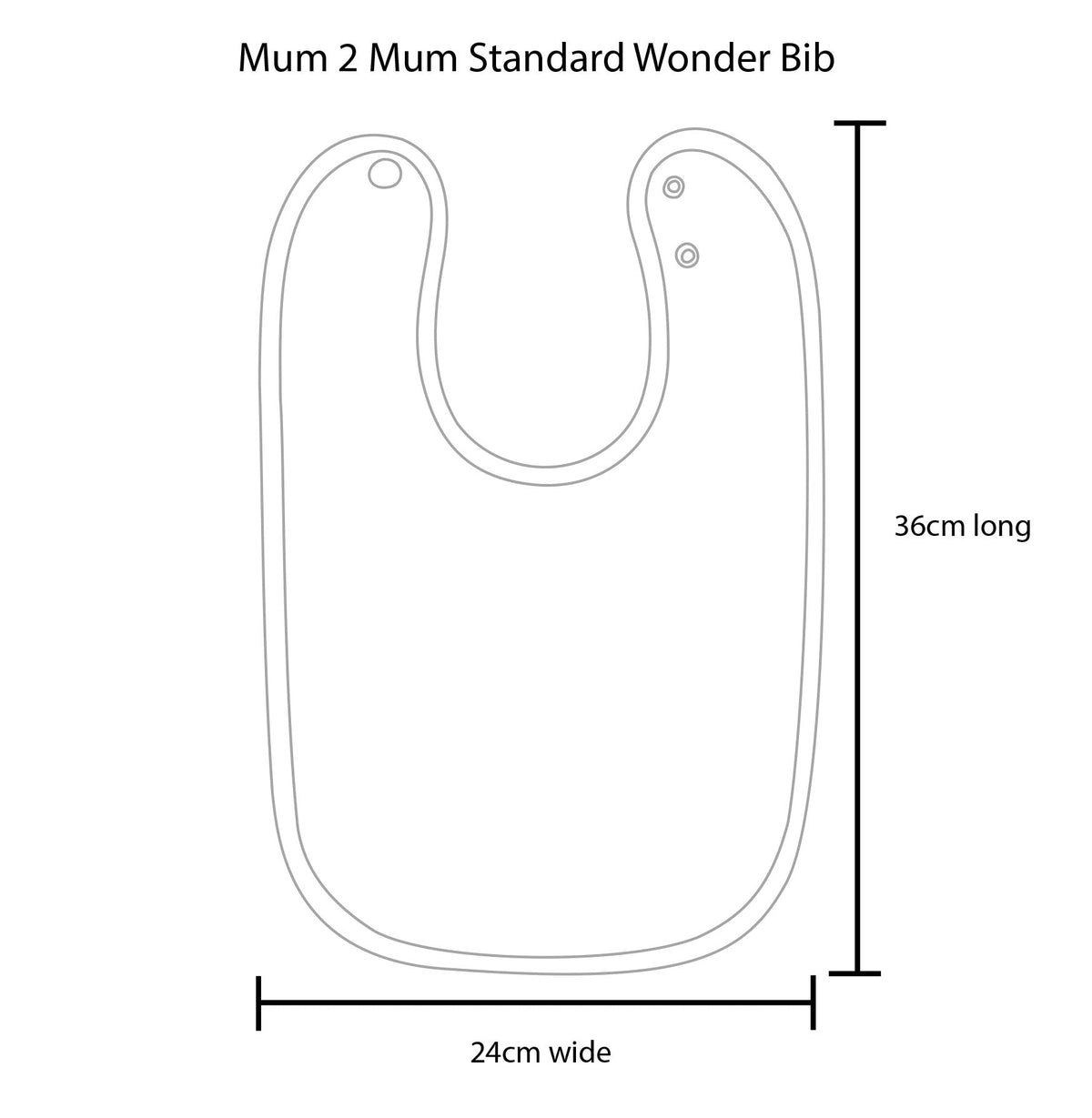 Mum 2 Mum Standard Wonder Bib - Lilac