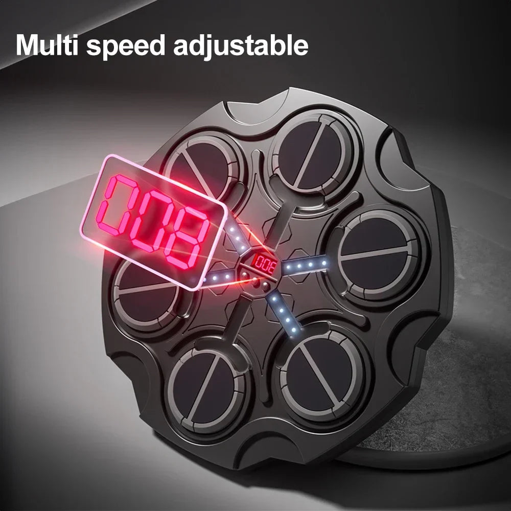 Music Boxing Machine Smart Bluetooth Punching Trainer with Gloves Fun Punch Game