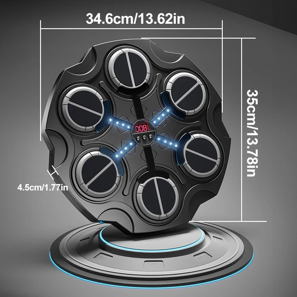 Music Boxing Machine Smart Bluetooth Punching Trainer with Gloves Fun Punch Game