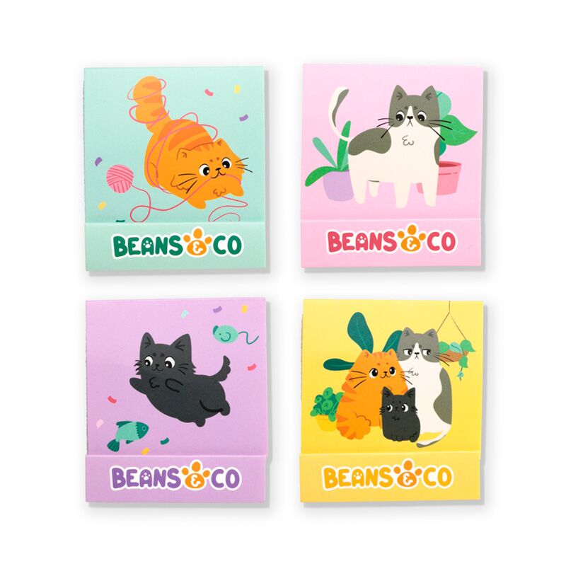 Nail File Matchbook - Beans & Co Cats