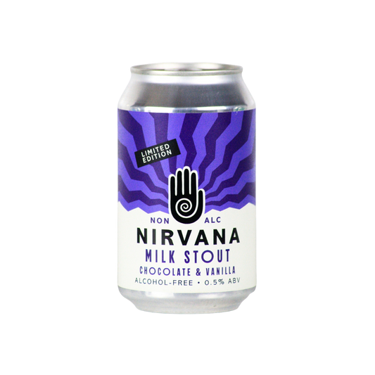 Nirvana Milk Stout Can | Alcohol-Free Dark Stout | 0.5% ABV