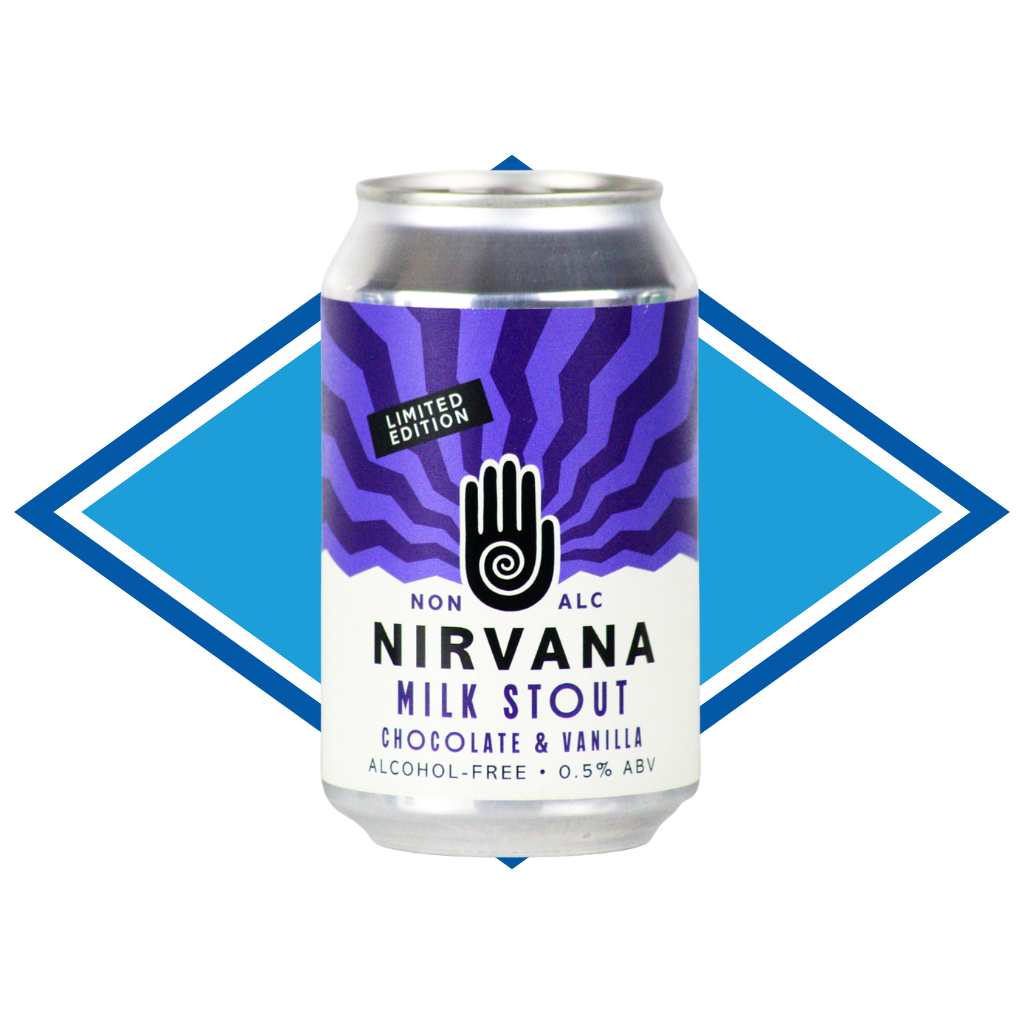 Nirvana Milk Stout Can | Alcohol-Free Dark Stout | 0.5% ABV