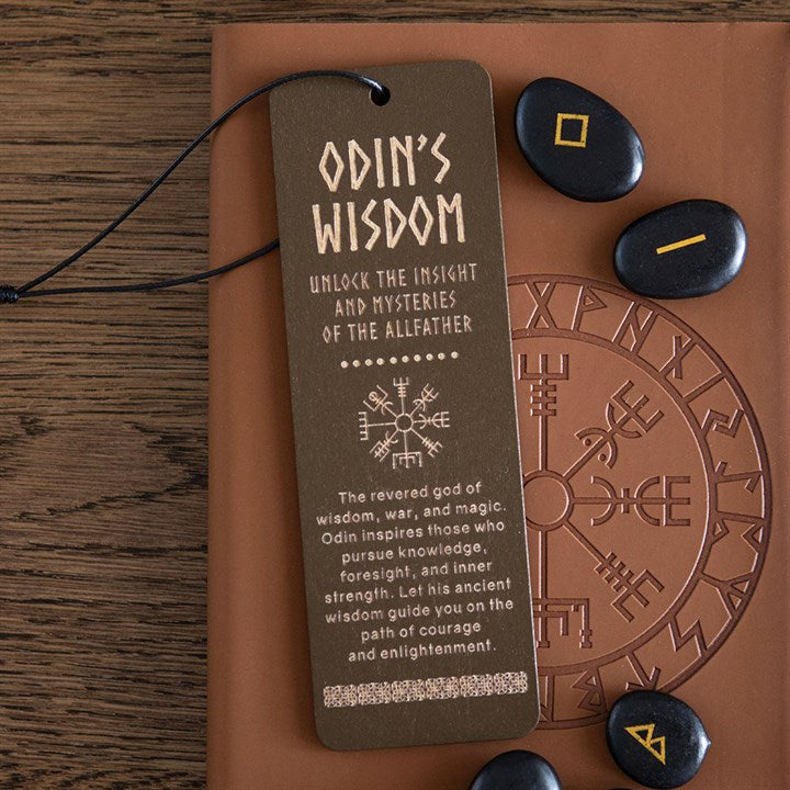 Odin's Wisdom Wooden Bookmark