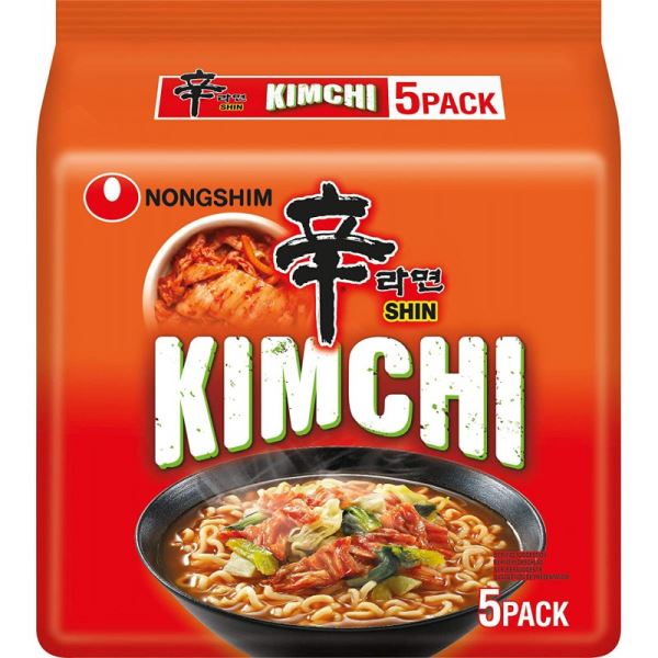 Nongshim Shin Kimchi Ramyun Instant Noodles 5 x 120g