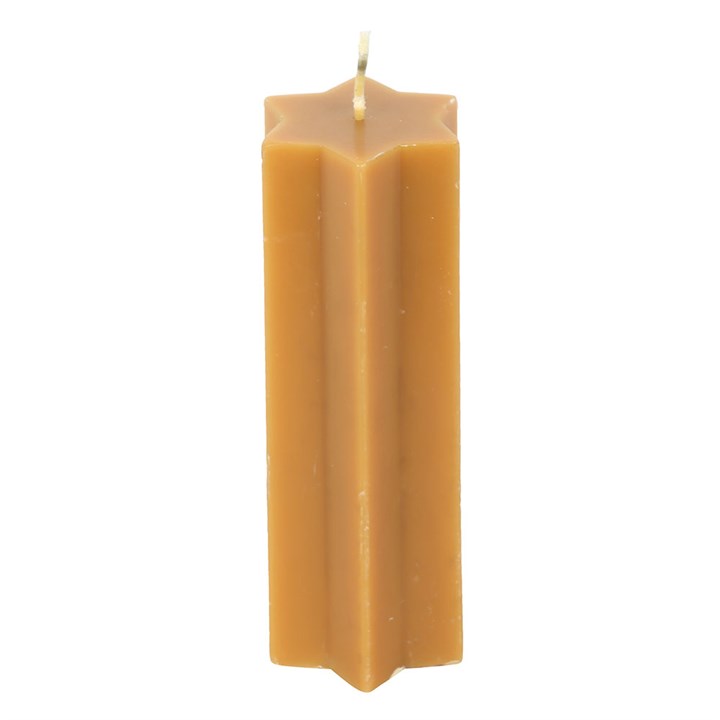 Gold Starry Night Star Shaped Taper Candle