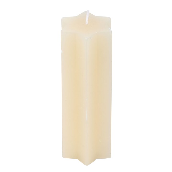 Cream Starry Night Star Shaped Taper Candle