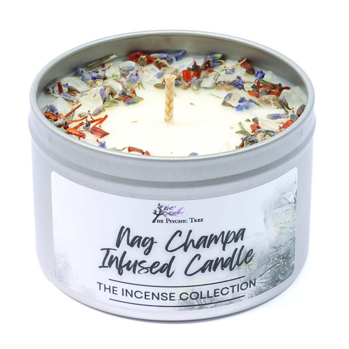 Nag Champa Kristall-infundierte Duftkerze – Die Weihrauch-Kollektion