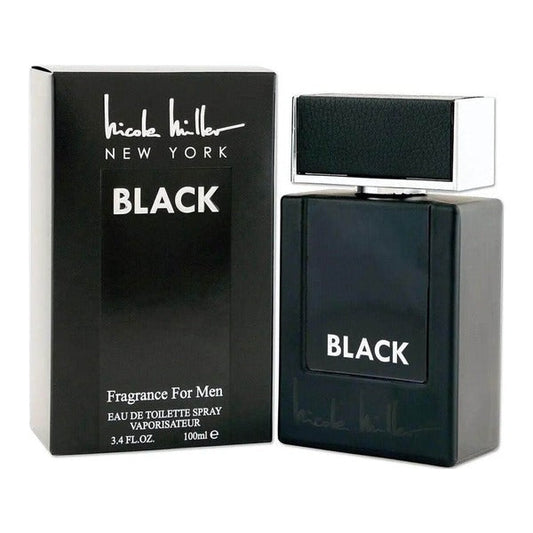 Nicole Miller Black Eau de Toilette | 100ml Spray | Woody Men's Fragrance