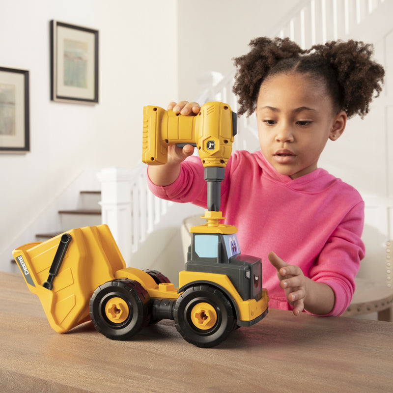 John Deere Build a Dump Truck Construction Toy | 13-Piece Take Apart Set | 18 Months+