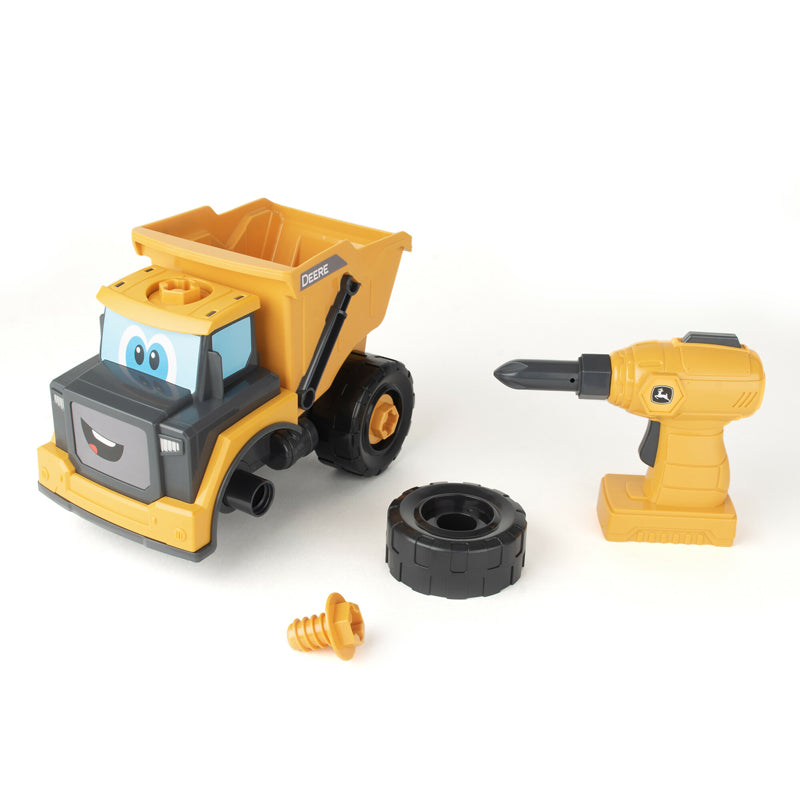 John Deere Build a Dump Truck Construction Toy | 13-Piece Take Apart Set | 18 Months+