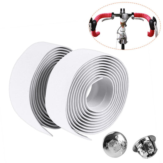 Cycling Road Bike Handlebar Tape Wrap with Bar Plugs | EVA Cork | 2m | 7 Colours