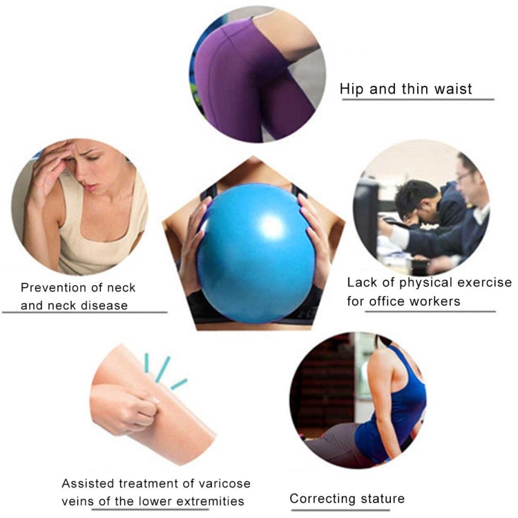 Mini Yoga Pilates Ball – 25cm Explosion-Proof PVC Exercise Ball for Balance & Fitness