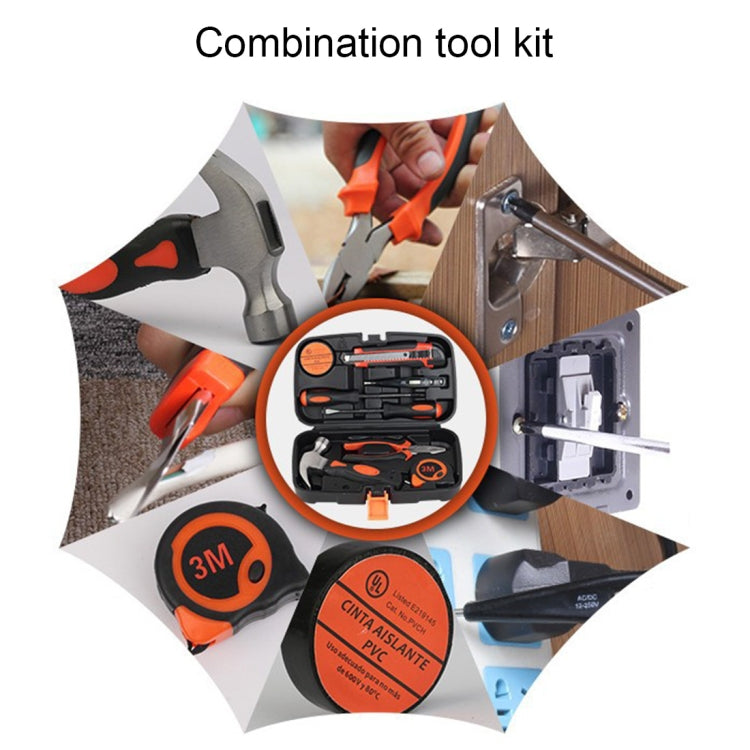 9-in-1 Household Tool Kit with Storage Case