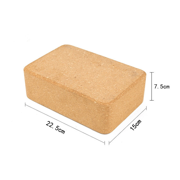 Yoga Cork Brick – Non-Slip Fitness Block | 22.5 x 15 x 7.5cm