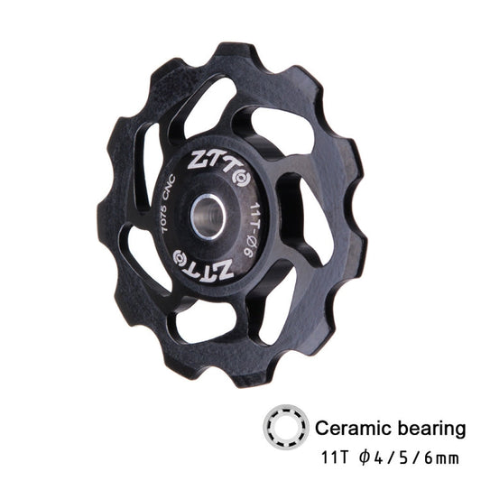 ZTTO 11T Ceramic Bearing Bicycle Derailleur Pulley – 4/5/6mm Aluminium Alloy