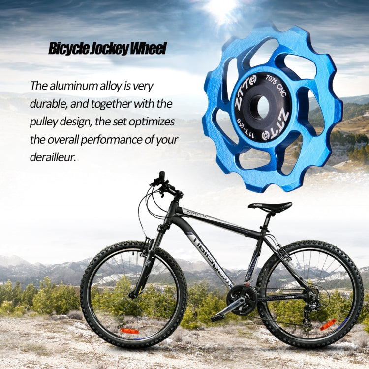 ZTTO 11T Ceramic Bearing Bicycle Derailleur Pulley – 4/5/6mm Aluminium Alloy