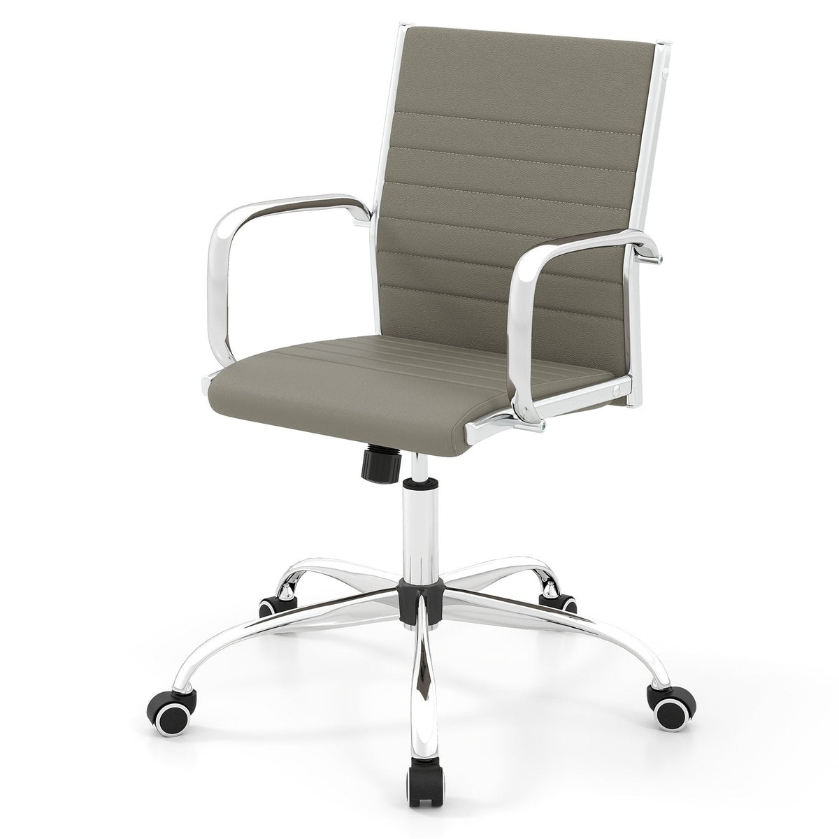 Height Adjustable Rolling High-Back Executive Chair for Home Office-Black