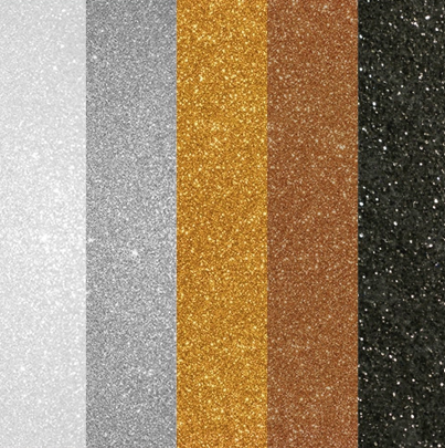 Glitter Gems 5-Shade Pressed Glitter Eyeshadow Palette | Vegan & Cruelty-Free