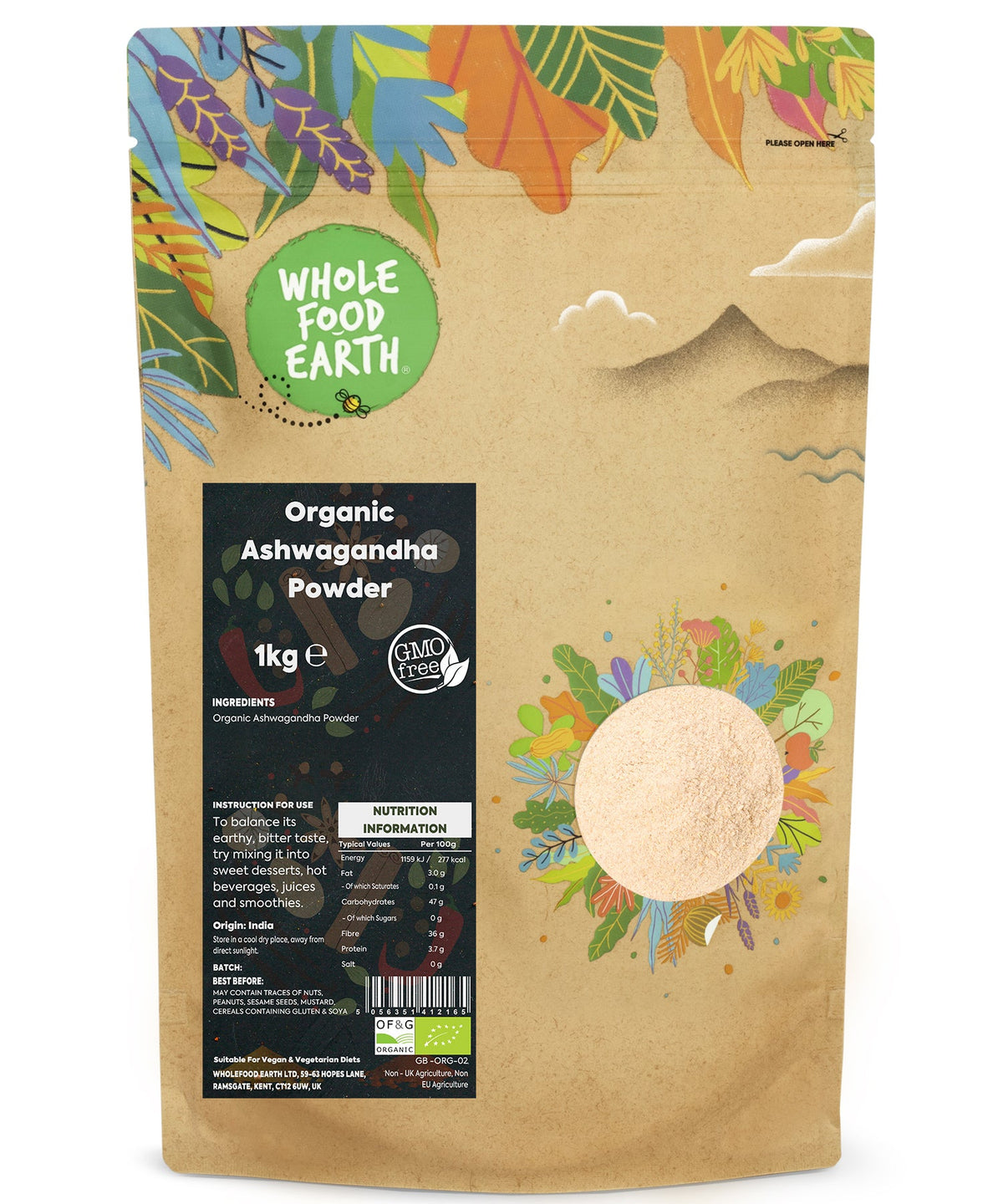 Bio-Ashwagandha-Pulver