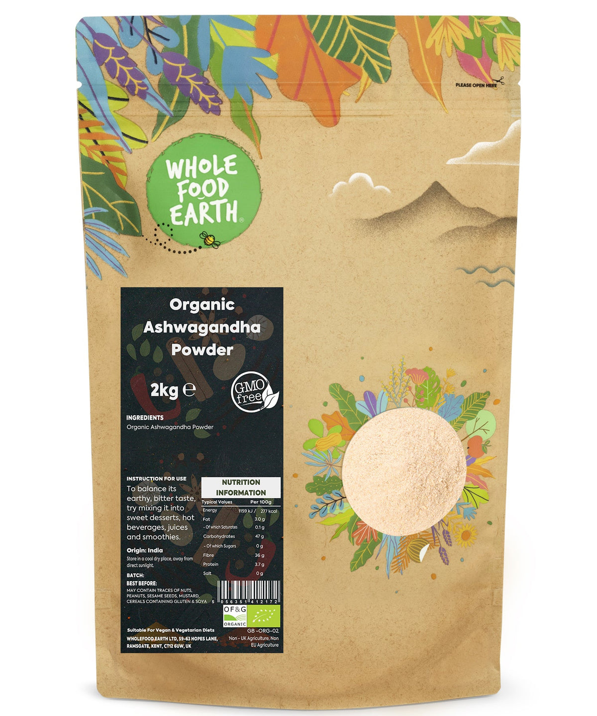 Bio-Ashwagandha-Pulver