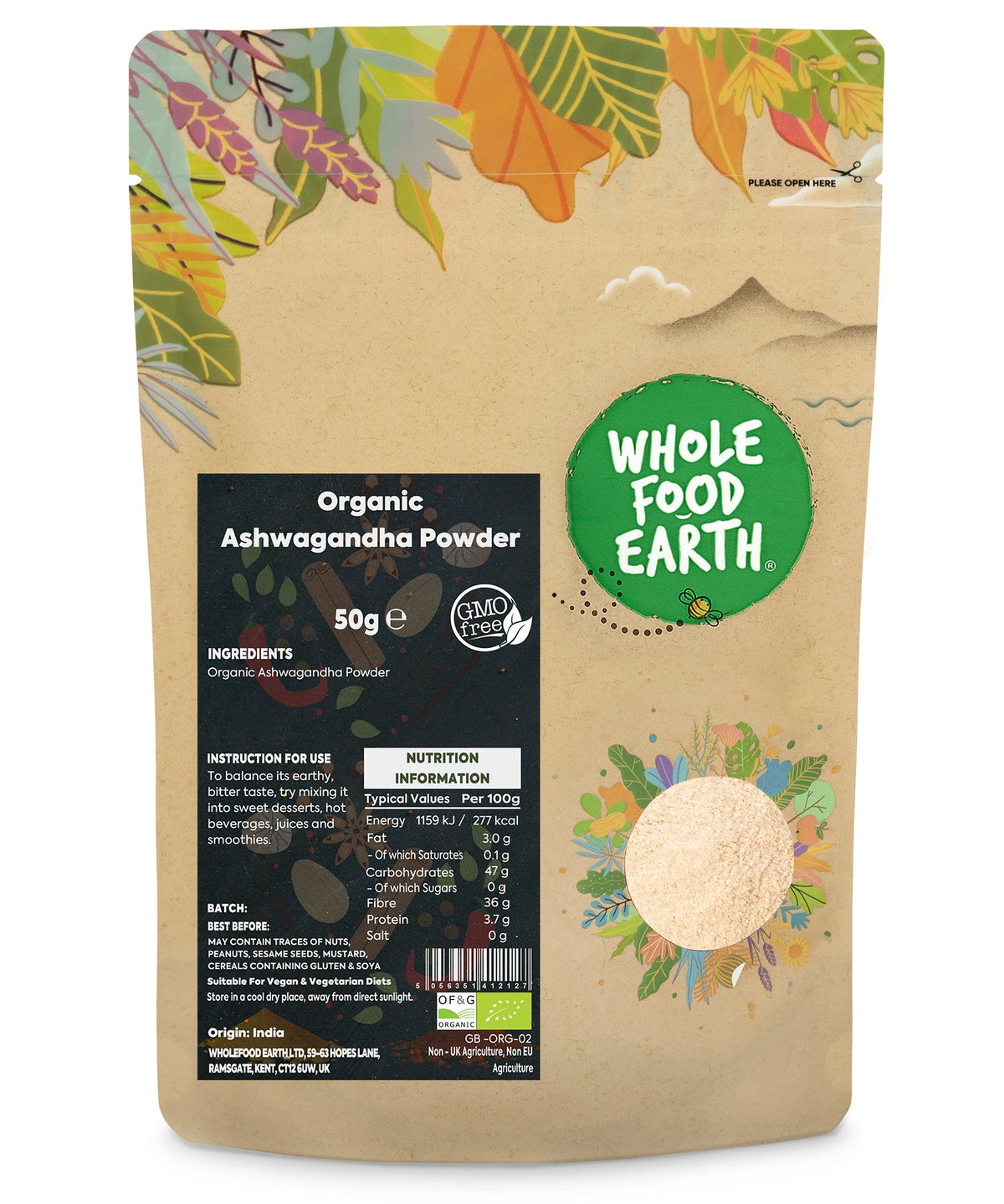 Bio-Ashwagandha-Pulver