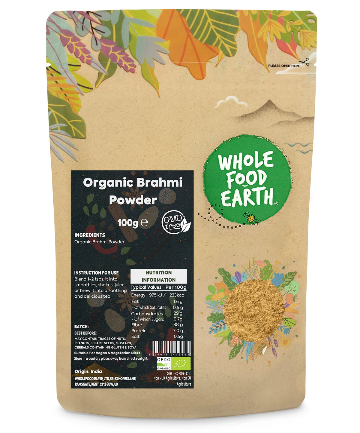 Brahmi Ecológico en Polvo