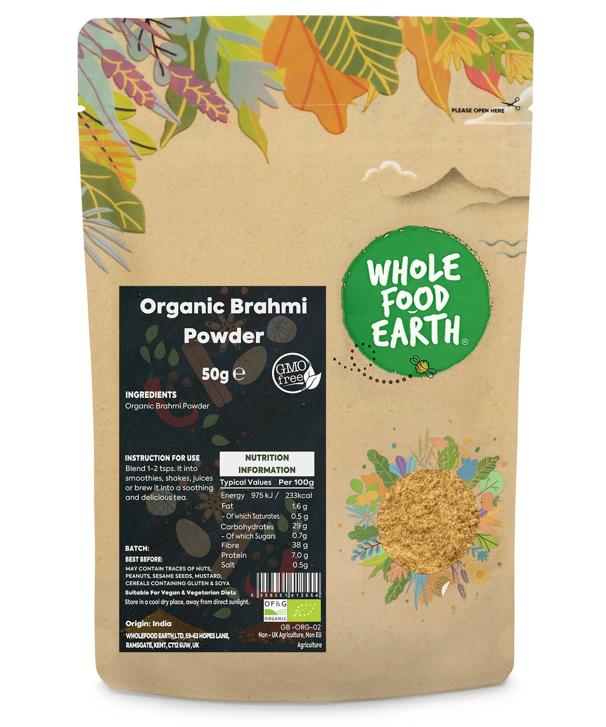 Brahmi Ecológico en Polvo