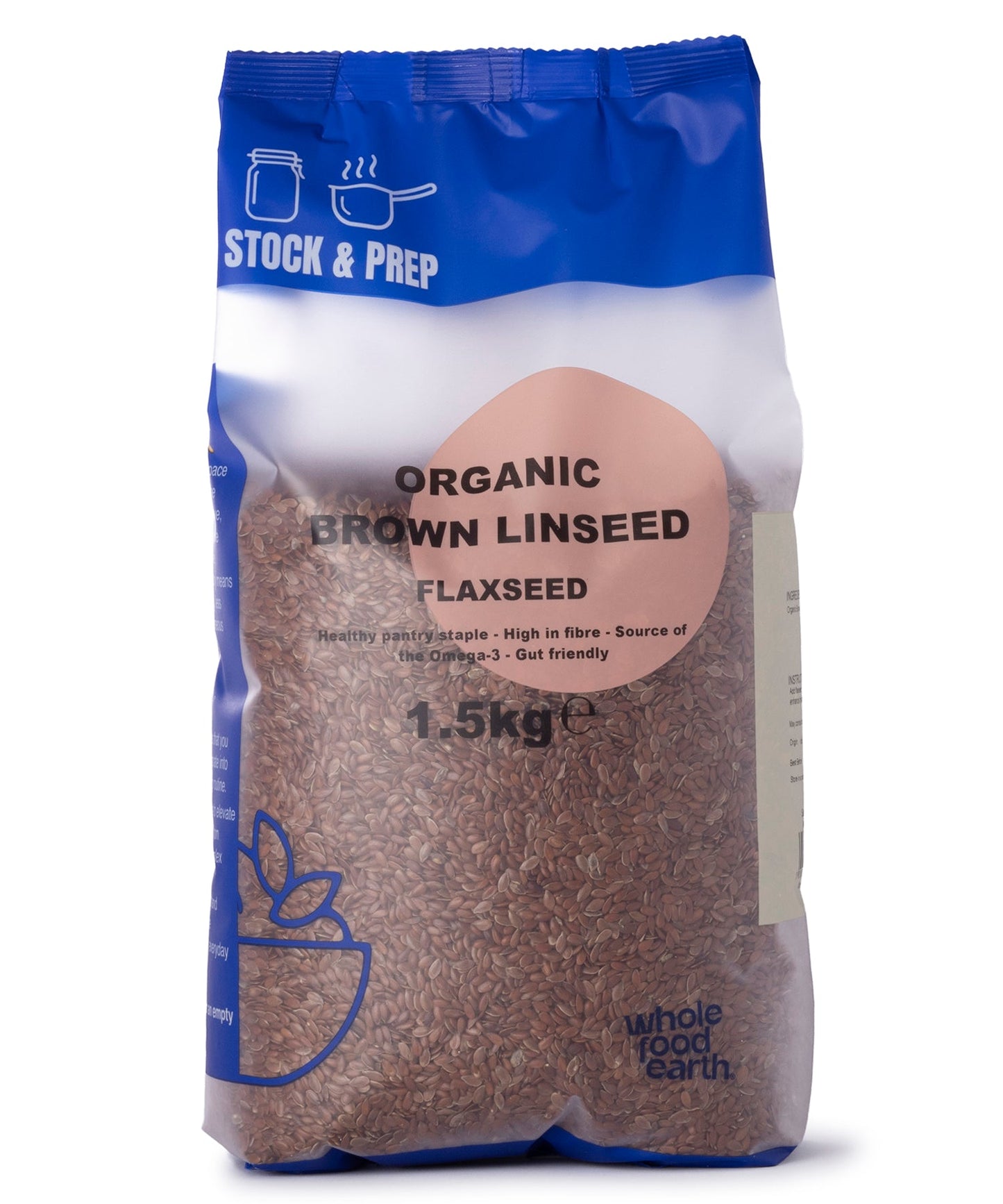 Bio Braune Leinsamen | 1.5kg Großpackung