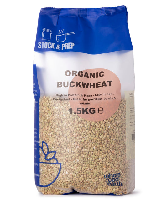 Organic Buckwheat 1.5kg – Gluten-Free, High Protein & Rich in Fibre