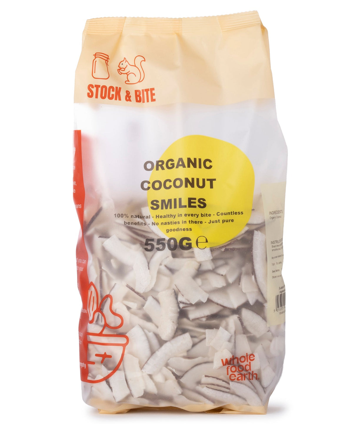 Bio Kokosnuss-Chips – Stock & Bite – 550g