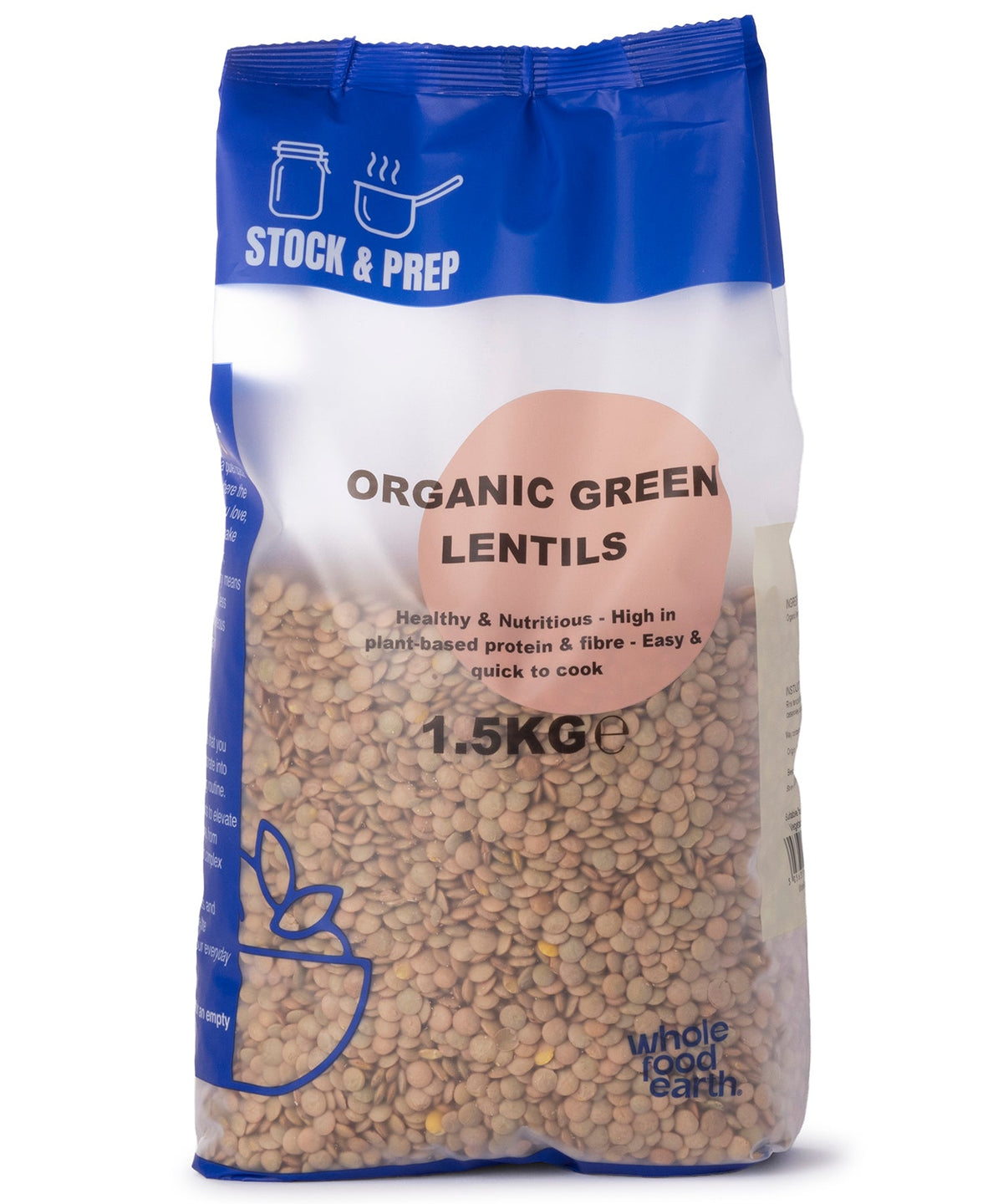 Lentejas Verdes Orgánicas - Almacenamiento y Preparación - 1.5kg