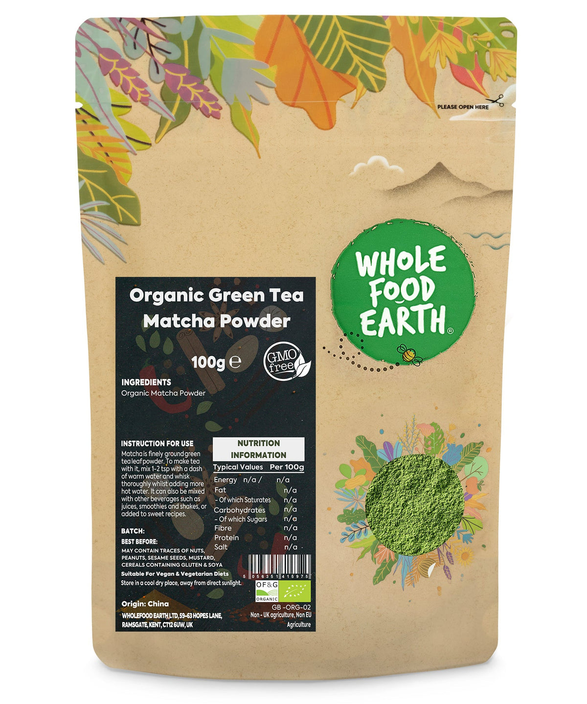 Té Verde Matcha Orgánico en Polvo
