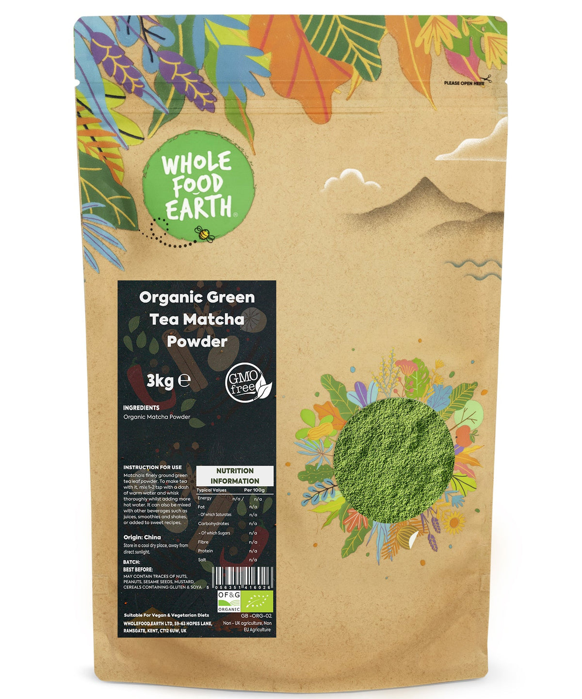 Té Verde Matcha Orgánico en Polvo