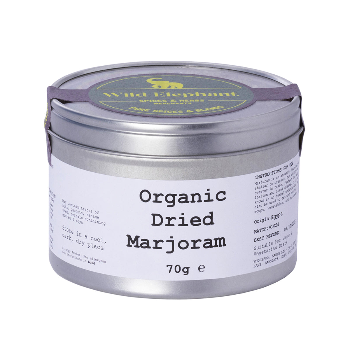 Bio Getrockneter Majoran - Wild Elephant - 70g