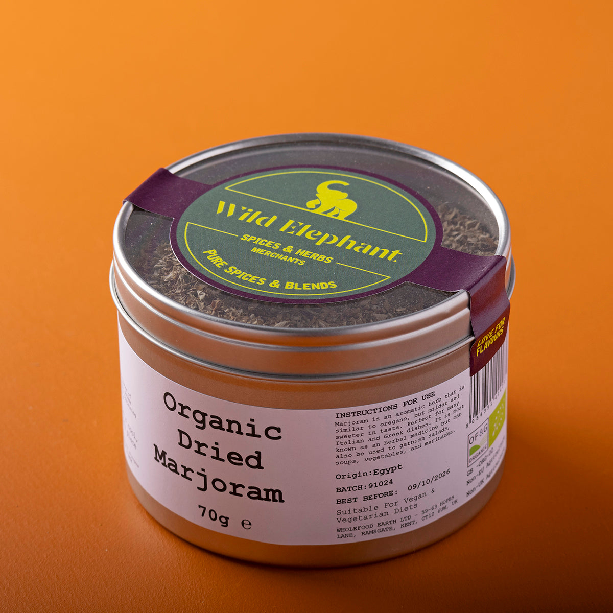 Bio Getrockneter Majoran - Wild Elephant - 70g