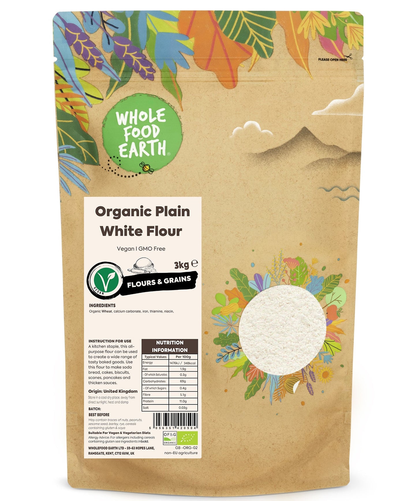 Organic Plain White Flour | Doves Farm | Bulk Buy UK
