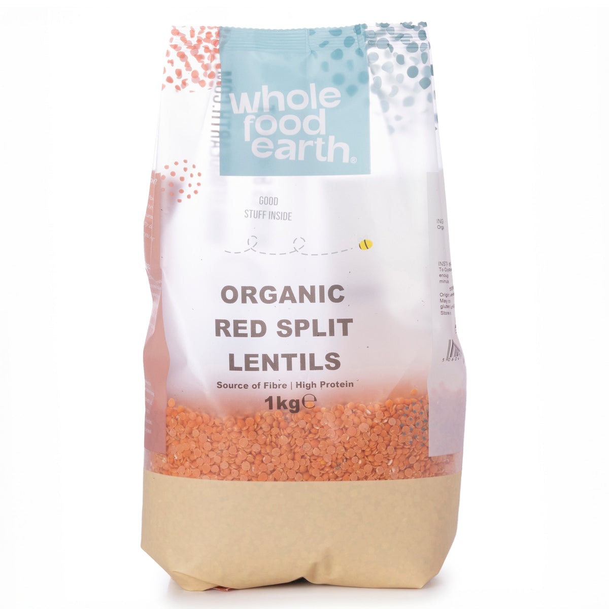 Bio-rote Linsen, halbiert