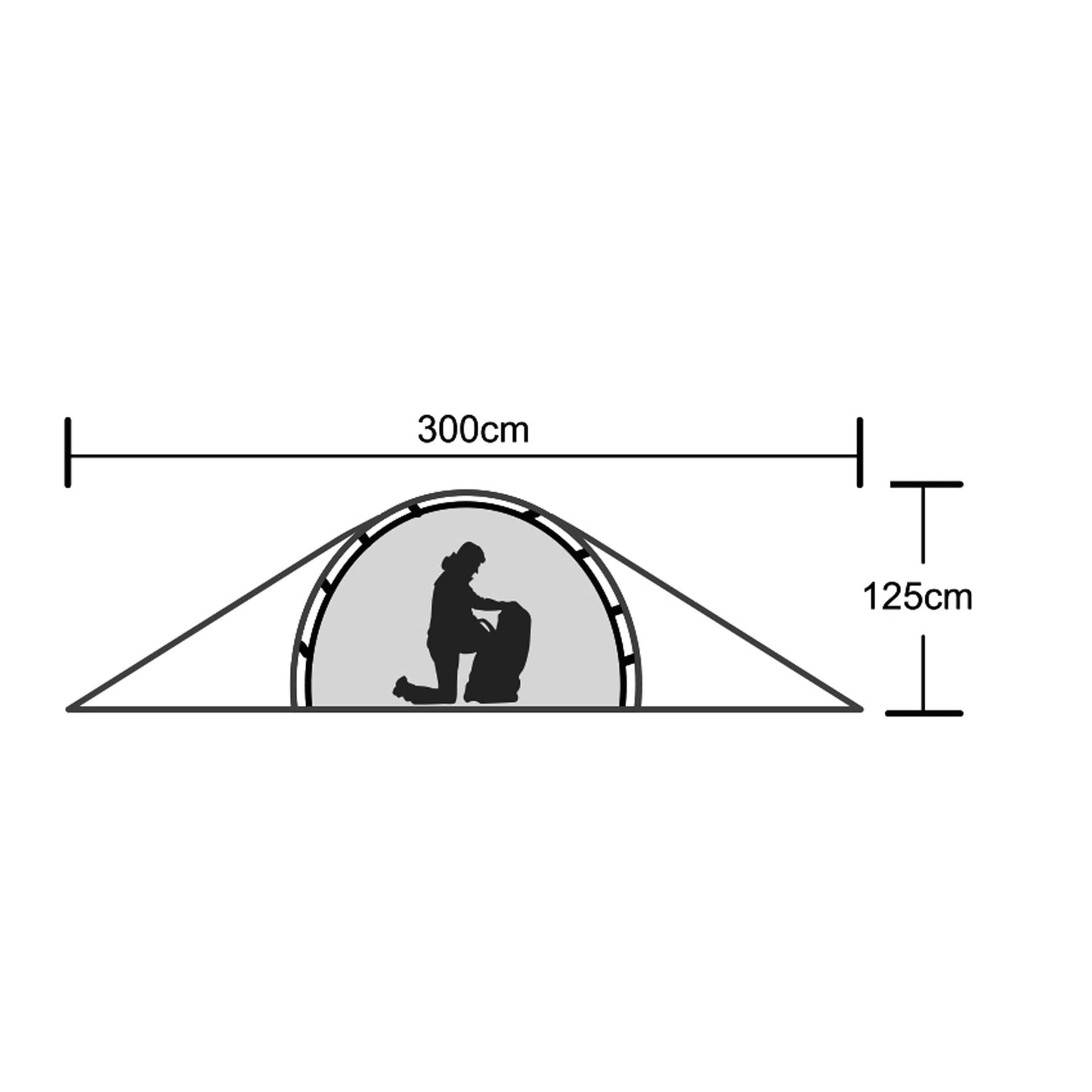Origin Outdoors Snugly 2 Person Dome Tent