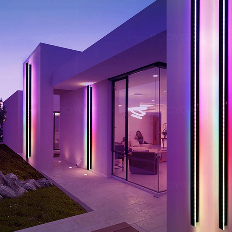 Smart Outdoor Wall Light - Colourful Remote-Controlled Porch & Patio Lamp