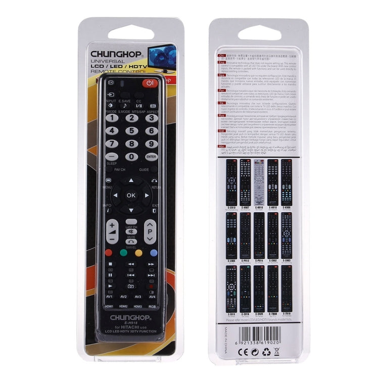 CHUNGHOP E-H918 Universal Remote Control for Hitachi LED, LCD & HDTV
