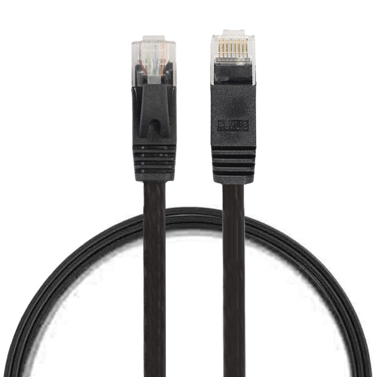 0.5m CAT6 Ultra-Thin Flat Ethernet Cable - Gigabit Network Patch Lead RJ45